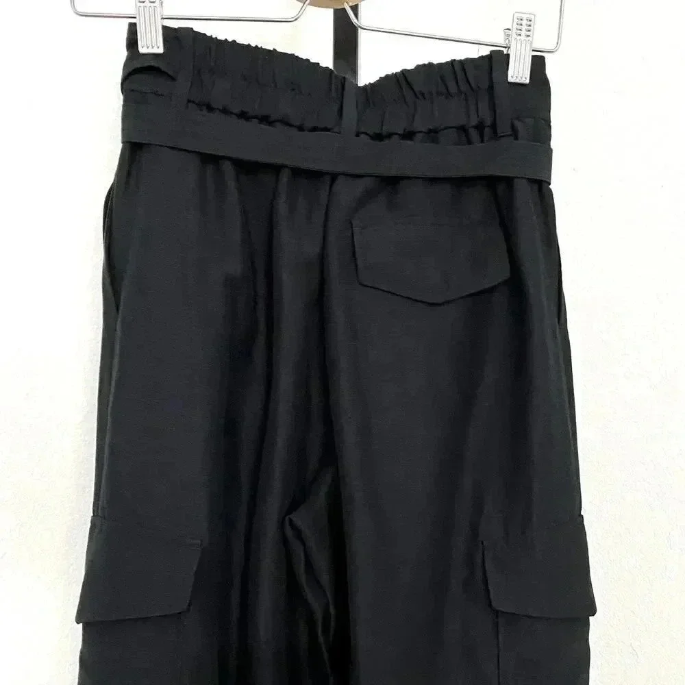 Aritzia Wilfred Straight Cargo Pants Size 2 Kafka Utility Black Like New